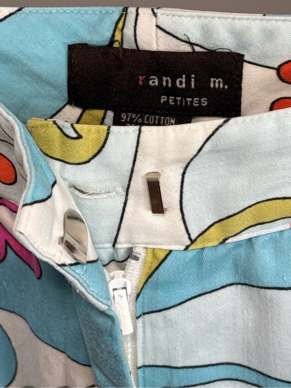 Mod, retro, 60s 70s inspired ankle pants, Randi M. Petites size 10P - Picture 5 of 9